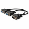 VGA Male to 2xVGA Female Black Adapter For Resolution Up to 1920x1200 (WUXGA) - 100% compatible and guaranteed to work