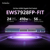 EnGenius EWS7928FP-FIT Ethernet Switch - 24 Ports - Manageable - Gigabit Ethernet - 10/100/1000Base-T, 1000Base-X - 2 Layer Supported - Modular - 4 SFP Slots - 410 W PoE Budget - Twisted Pair, Optical Fiber - PoE Ports - Rack-mountable - 1 Year Limit