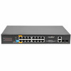 Rocstor SolidConnect SC20 20-Port Switch, 16-Port PoE+ Gigabit Unmanaged Ethernet Port, 2x Gigabit RJ45 & 2× SFP Uplink - 802.3af/at - 18 Ports - Gigabit Ethernet - 10/100/1000Base-T, 1000Base-X - TAA Compliant - 2 Layer Supported - Modular - 2 SFP S