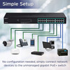TRENDnet 24-Port Gigabit PoE+ Switch, 24 x Gigabit PoE+ Ports, 370W Power Budget, 48Gbps Switch Capacity, RackMount Kit Included, Ethernet Network Switch, Metal, Lifetime Protection, Black, TPE-TG240G - 24-port GREENnet Gigabit PoE+ Switch (370W)