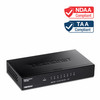 TRENDnet 8-Port Gigabit Desktop Switch, TEG-S83, 8 x Gigabit RJ-45 Ports, 16Gbps Switching Capacity, Fanless Design, Metal Enclosure, Lifetime Protection, Black - 8 Ports - Gigabit Ethernet - 1000Base-T - 2 Layer Supported - Power Adapter - 3.20 W Po