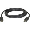 ATEN DisplayPort Audio/Video Cable - 9.84 ft DisplayPort A/V Cable for Audio/Video Device - First End: DisplayPort Digital Audio/Video - Male - Second End: DisplayPort Digital Audio/Video - Male - Supports up to 3840 x 2160 - Shielding - Nickel Plate