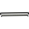 Black Box CAT7 Patch Panel - 1U, 24-Port - 24 Port(s) - 24 x RJ-45 - 1U High - Rack-mountable - TAA Compliant