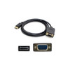 5PK 6ft DisplayPort 1.2 Male to VGA Male Black Cables For Resolution Up to 1920x1200 (WUXGA) - 100% compatible and guaranteed to work