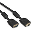 Black Box VGA Video Cable Ferrite Core - Male/Male, Black, 25-ft. (7.6-m) - 25 ft VGA Video Cable for Video Device, Monitor, PC - First End: 1 x 15-pin HD-15 - Male - Second End: 1 x 15-pin HD-15 - Male - Shielding - Plenum, CL2, CMP, CSA FT4 - 28 AW