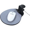 UNDER DESK SWIVEL ERGONOMIC MOUSE PLATFORM BLACK - 4" Height x 7.8" Width - Black - Metal, Plastic
