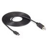 Black Box USB 3.1 Cable - Type C Male to USB 2.0 Type B Male, 2-m (6.5-ft.) - 6.56 ft USB-C/USB-B Data Transfer Cable for Printer, Computer, Scanner, Notebook, Hub, External Hard Drive - First End: 1 x USB 3.1 Type C - Male - Second End: 1 x USB 2.0 