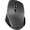 Verbatim Wireless Notebook 6-Button Deluxe Blue LED Mouse - Graphite - Blue LED/Optical - Wireless - Radio Frequency - Graphite - 1 Pack - USB - Scroll Wheel - 6 Button(s)