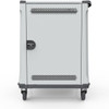 Rocstor Volt® C32 Charging Cart with Intelligent Power Charging - Up to 32 Device Intelligent Power Charging Cart for Notebooks, Chromebook®, MacBook®, and Macbook® Pro- 3 Slide-out shelves - Push Handle - 4 Heavy Duty 5" Casters - Steel Construction