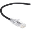 Black Box Slim-Net Cat.6 UTP Patch Network Cable - 3 ft Category 6 Network Cable for Patch Panel, Wallplate, Network Device - First End: 1 x RJ-45 Network - Male - Second End: 1 x RJ-45 Network - Male - 10 Gbit/s - Patch Cable - Gold Plated Contact -