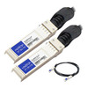 Brocade (Formerly) 58-1000027-01 Compatible TAA Compliant 10GBase-CU SFP+ to SFP+ Direct Attach Cable (Active Twinax, 3m) - 100% compatible and guaranteed to work