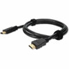 15ft HDMI 1.4 Male to HDMI 1.4 Male Black Cable For Resolution Up to 4096x2160 (DCI 4K) - 100% compatible and guaranteed to work