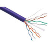 Axiom CAT5E 24AWG 4-Pair Solid Conductor 350MHz Bulk Cable Spool 1000FT (Purple) - 1000 ft Category 5e Network Cable for Network Device - First End: 1 x Bare Wire - Second End: 1 x Bare Wire - 24 AWG - Purple