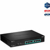 TRENDnet 8-Port Gigabit Full Power Poe+ Switch; 8 x Gigabit PoE+ Ports; 240W Power Budget; 16Gbps Switching Capacity; Rack Mountable; Ethernet Network Switch; Metal; Lifetime Protection; TPE-TG80F - 8-port Gigabit Full Power PoE+ Switch