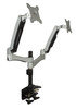 Planar Dual Arm Desk Stand (997-7031-00) - Up to 27" Screen Support - 22.10 lb Load Capacity - Flat Panel Display Type Supported - Desktop - TAA Compliant