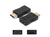 HDMI 1.1 Male to HDMI 1.1 Female Black Adapter For Resolution Up to 1920x1200 (WUXGA) - 100% compatible and guaranteed to work