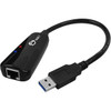 SIIG USB 3.0 to Gigabit Ethernet Adapter - USB 3.0 - 125 MB/s Data Transfer Rate - 1 Port(s) - 1 - Twisted Pair - 10/100/1000Base-T - Desktop