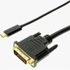 Axiom USB-C Male to DVI Male Adapter Cable 6ft - 6 ft Video Cable for Monitor, Desktop Computer, Notebook, Video Device - First End: 1 x USB Type C - Male - Second End: 1 x DVI-D Digital Video - Male - 2.7 Gbit/s - Supports up to 1920 x 1200 - Gold P