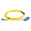 Axiom MPO Female to 4 LC Singlemode 9/125 Fiber Optic Breakout Cable - 7m - 22.97 ft Fiber Optic Network Cable for Network Device - First End: 1 x MPO Network - Female - Second End: 4 x LC Network - Male - 9/125 µm - Yellow