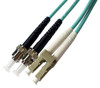 Axiom LC/ST Multimode Duplex OM4 50/125 Fiber Optic Cable 8m - 26.25 ft Fiber Optic Network Cable for Network Device - First End: 2 x LC Network - Male - Second End: 2 x ST Network - Male - 100 Gbit/s - Patch Cable - 50/125 µm - Aqua