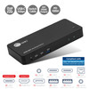 SIIG Dual Host USB-C KVM MST Docking Station - USB C Docking Station, Allows you to connect two laptops of Windows, Mac or Chromebook to up to dual 4K Displays with DisplayPort and HDMI, Dual Host, Dual 4K@60Hz, two USB-C 5Gbps, one USB-A 5Gbps with 