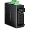 TRENDnet Hardened Industrial Gigabit PoE+ Injector, DIN-Rail, Wall Mount, IP30 Rated Housing, DIN-rail & Wall Mounts Included, TI-IG30 - Hardened Industrial Gigabit PoE+ Injector
