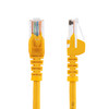 StarTech.com 3 ft Yellow Snagless Cat5e UTP Patch Cable - Make Fast Ethernet network connections using this high quality Cat5e Cable, with Power-over-Ethernet capability - 3ft Cat5e Patch Cable - 3ft Cat 5e Patch Cable - 3ft Cat5e Patch Cord - 3ft RJ