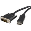 StarTech.com 6ft (1.8m) DisplayPort to DVI Cable, DisplayPort to DVI-D Adapter Cable, 1080p Video, DP 1.2 to DVI Monitor Converter Cable - 6ft Passive DisplayPort to DVI-D single-link cable | 1920x1200/1080p 60Hz; DP 1.2 HBR2; HDCP 1.3; EDID - Displa