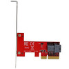 StarTech.com x4 PCI Express to SFF-8643 Adapter for PCIe NVMe U.2 SSD - PCI Express 2.5" NVM Express SSD Adapter - Add high-performance enterprise-class storage to your PC or server - Connect a 2.5" PCIe U.2 SSD like Intel SSD 750 series through a 4-