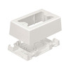 Panduit Surface Raceway Low Voltage Junction Box, White - White - 1 - 5" Length - Polyvinyl Chloride (PVC)