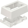 Panduit Surface Raceway Low Voltage Junction Box, White - White - 1 - 5" Length - Polyvinyl Chloride (PVC)