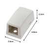 Panduit Surface Mount Box - Cable Holder - Off White - 1.88" Length