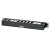 PANDUIT PatchLink Horizontal Cable Manager - Cable Manager - Black - 1U Rack Height - 19" Panel Width
