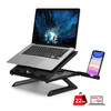 SIIG Adjustable Riser Stand Holder for Laptop up to 17" - Ergonomic Laptop Stand with 9 Level Tilt Adjustment, Cooling Knob Built In for Air Flow