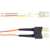 Black Box Fiber Optic Duplex Patch Network Cable - SC Male - LC Male - 9.84ft