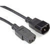 Black Box IEC 320 C13 Socket to IEC 320 C14 Plug Molded Extension Power Cord, 6-ft.(1.8-m) - For Monitor, PC - 120 V AC / 10 A - Black - 6 ft Cord Length - IEC 60320 C13 / IEC 60320 C14 - United States