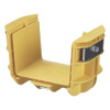 Panduit FiberRunner® Coupler, 4x4, Yellow - Yellow - 1 - Polycarbonate