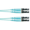 Panduit Fiber Optic Duplex Patch Network Cable - 13.12 ft Fiber Optic Network Cable for Network Device - First End: 2 x LC Network - Male - Second End: 2 x LC Network - Male - 10 Gbit/s - Patch Cable - Aqua - 1