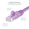 StarTech.com 35ft CAT6 Ethernet Cable - Purple Snagless Gigabit - 100W PoE UTP 650MHz Category 6 Patch Cord UL Certified Wiring/TIA - 35ft Purple CAT6 Ethernet cable delivers Multi Gigabit 1/2.5/5Gbps & 10Gbps up to 160ft - 650MHz - Fluke tested to A