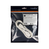 Rocstor 3ft Computer Power Cord NEMA5-15P to C13 - For PC, Printer, Projector, Television, Server, PDU - White - 3 ft Cord Length - NEMA 5-15P / IEC 60320 C13