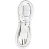 Rocstor 3ft Computer Power Cord NEMA5-15P to C13 - For PC, Printer, Projector, Television, Server, PDU - White - 3 ft Cord Length - NEMA 5-15P / IEC 60320 C13