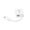 StarTech.com USB C to HDMI 2.0 Adapter 4K 60Hz with 60W Power Delivery Pass-Through Charging - USB Type-C to HDMI Video Converter - White - White USB Type C (DP 1.2 Alt Mode) to HDMI 2.0 video display adapter converter 4K 60Hz UHD; HDCP 2.2/1.4 - 60W