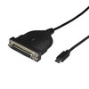 StarTech.com USB C to Parallel Printer Cable - USB to DB25 - Printer Cable Adapter - USB C Printer Cable - Bus Powered - Add a parallel port through your laptop or desktop computer's USB-C port - USB C to DB25 parallel printer adapter cable - UCB C t