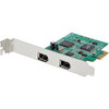 StarTech.com 2 Port PCI Express FireWire Card - TI TSB82AA2 Chipset - Plug-and-Play - PCIe 1394a FireWire Adapter (PEX1394A2V2) - PCI Express Firewire card lets you add 2 FireWire 400 ports to your desktop PC allowing you to connect IEEE 1394A FireWi
