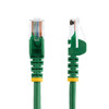StarTech.com 3 ft Green Cat5e Snagless UTP Patch Cable - Make Fast Ethernet network connections using this high quality Cat5e Cable, with Power-over-Ethernet capability - 3ft Cat5e Patch Cable - 3ft Cat 5e Patch Cable - 3ft Cat5e Patch Cord - 3ft RJ4