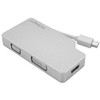 StarTech.com Aluminum Travel A/V Adapter: 3-in-1 Mini DisplayPort to VGA, DVI or HDMI - mDP Adapter - 4K - Keep this aluminum adapter with your laptop while traveling to connect to virtually any monitor TV or projector - Works with mDP laptops like M