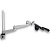 StarTech.com Wall Mount Workstation - Foldable Ergonomic Standing Desk - Height Adjustable Dual 30" VESA Monitor Arm & Keyboard/Mouse Tray - Ergonomic standing wall-mount workstation - VESA dual monitor arm for 30in (19.8lb) displays - Wall mounted f