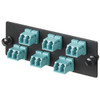 Panduit Opticom 6 Port Fiber Adapter Panel - 6 x LC - 6 Port(s) - 6 x RJ-11 - 6 x