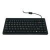 DSI WATERPROOF IP68 MINI USB SILICONE AND WASHABLE KEYBOARD - Cable Connectivity - USB Interface - 86 Key - Windows, PC - Black