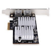 StarTech.com 2-Port 10Gbps PCIe Network Adapter Card, Network Card for PC/Server, PCIe Ethernet Card w/Jumbo Frame, NIC/LAN Interface Card - 2-port 10GbE capable PCIe network adapter card leverages existing Cat5e/6/6a cabling - Six Speed NIC 10G/5G/2
